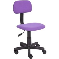 Sedia Poltrona Operativa Con Ruote Ufficio Cameretta Stanzetta In Tessuto Viola