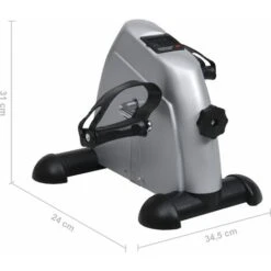 Nova Mini Cyclette Fitness Con Volano In Plastica Argento Display LCD -Armonia Casa 94025741 5