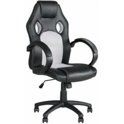 Sedia Poltrona Da Ufficio Direzionale Ruote Girevoli Sportiva Racer Gaming Grey -Armonia Casa 94040969 3