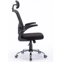 Sedia Da Ufficio Ergonomica Con Schienale Alto E Poggiatesta Braccioli 3D Nero 7 Sedia Da Ufficio Ergonomica Con Schienale Alto E Poggiatesta Braccioli 3D Nero -Armonia Casa 94091900 3