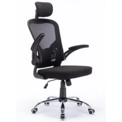 Sedia Da Ufficio Ergonomica Con Schienale Alto E Poggiatesta Braccioli 3D Nero 9 Sedia Da Ufficio Ergonomica Con Schienale Alto E Poggiatesta Braccioli 3D Nero -Armonia Casa 94091900 5