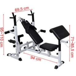 Panca Multifunzione Fitness VidaXL -Armonia Casa 949752 3