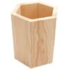 Trade Shop - Portapenne Legno Esagonale 64888 Organizer H11.5cm Penne Contenitore