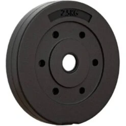 Trade Shop - Coppia Dischi Dummbell Pesi Disco Per Bilanciere Manubri Da 2,5kg Bodybuilding