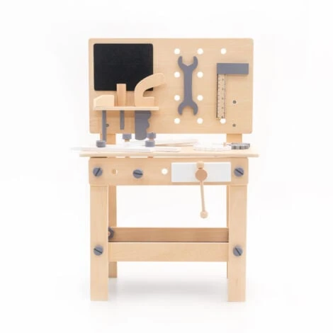 Banco Da Lavoro Giocattolo Montessori Robincool Workstation 44,5x32,5x66,5 Cm In Legno Eco Accessori Inclusi 1 Banco Da Lavoro Giocattolo Montessori Robincool Workstation 44,5x32,5x66,5 Cm In Legno Eco Accessori Inclusi
