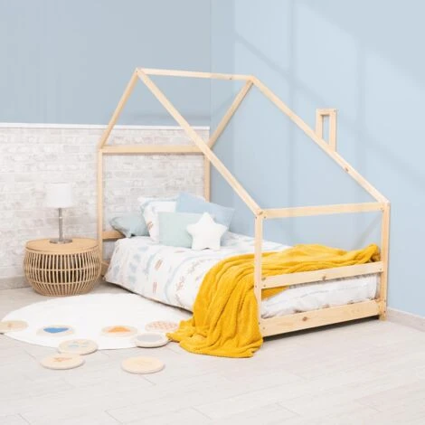 Letto Per Bambini Montessori In Legno Ecologico Robincool Sweet Dreams 198x95x150 Cm Per Materasso Di 190x90 Cm Ghirlanda LED 2 Letto Per Bambini Montessori In Legno Ecologico Robincool Sweet Dreams 198x95x150 Cm Per Materasso Di 190x90 Cm Ghirlanda LED - immagine 2