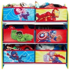 Scaffale Portagiochi Marvel Super Heroes Spiderman Avengers -Armonia Casa 95493638 3
