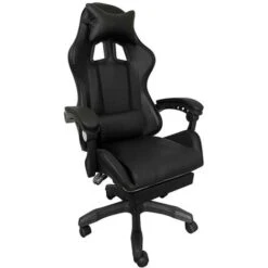 Sedia Poltrona Gaming Scrivania Ufficio Casa Reclinabile Con Poggiapiedi Nero 8 Sedia Poltrona Gaming Scrivania Ufficio Casa Reclinabile Con Poggiapiedi Nero -Armonia Casa 95529409 4