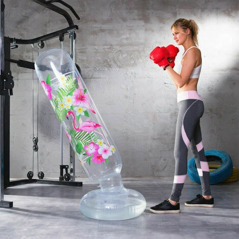 Attrezzatura Sportiva GTA Colonna Da Boxe Gonfiabile Per Fitness E Allenamento A Casa Sacco Da Boxe In Vetro Autoportante Clear Crystal 4 Attrezzatura Sportiva GTA Colonna Da Boxe Gonfiabile Per Fitness E Allenamento A Casa Sacco Da Boxe In Vetro Autoportante Clear Crystal - immagine 4