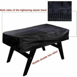 Biliardino Rettangolare 420D Oxford Impermeabile Antipolvere Copertura Tavolo Sedia Da Biliardo - Nero (163 X 115 X 48 Cm) -Armonia Casa 95763585 4