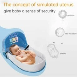 Con Zanzariera A Baldacchino Culla Pieghevole Lettino Da Viaggio Con Zanzariera Letto Bionico Lettino Da Viaggio Cotone Traspirante Accogliente Repellente Per Zanzare Culla Portatile Per 0-36 Mesi Blu 8 Con Zanzariera A Baldacchino Culla Pieghevole Lettino Da Viaggio Con Zanzariera Letto Bionico Lettino Da Viaggio Cotone Traspirante Accogliente Repellente Per Zanzare Culla Portatile Per 0-36 Mesi Blu -Armonia Casa 95763778 4