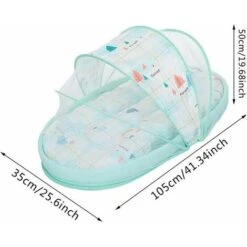 Culla Portatile Culla Da Viaggio Portatile Lettino Da Viaggio Per Bambini2 Culla Portatile Morbida Traspirante Comoda E Pieghevole -Armonia Casa 95767533 2