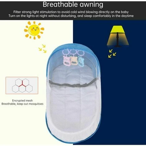 Culla Pieghevole GrigiaLettino Da Viaggio Per Bambini Con Zanzariera Baldacchino Con Zanzariera Lettino Da Viaggio Bionico Cotone Traspirante Nido Coccolone Repellente Per Zanzare Culla Portatile Per 5 Culla Pieghevole GrigiaLettino Da Viaggio Per Bambini Con Zanzariera Baldacchino Con Zanzariera Lettino Da Viaggio Bionico Cotone Traspirante Nido Coccolone Repellente Per Zanzare Culla Portatile Per - immagine 5
