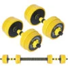 Set Manubri Da 10kg (4x1kg+4x1.25kg) Con Bilanciere Pesi Per Fitness Allenamento