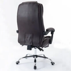 Sedia Presidenziale Da Ufficio Marrone Poltrona Scrivania Girevole E Poggiapiedi 7 Sedia Presidenziale Da Ufficio Marrone Poltrona Scrivania Girevole E Poggiapiedi -Armonia Casa 95956112 3