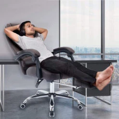 Sedia Presidenziale Da Ufficio Marrone Poltrona Scrivania Girevole E Poggiapiedi 8 Sedia Presidenziale Da Ufficio Marrone Poltrona Scrivania Girevole E Poggiapiedi -Armonia Casa 95956112 4