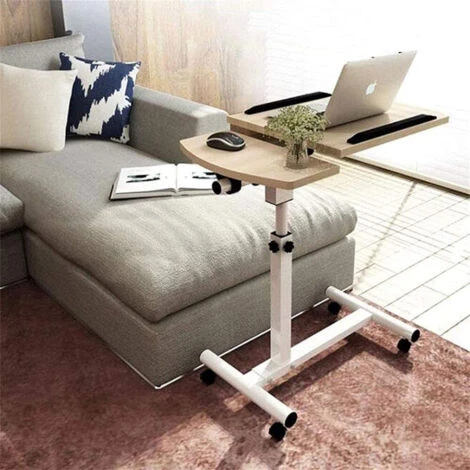 Tavolo Scrivania Porta Pc Computer Regolabile Tavolino Letto Divano Con Ruote 2 Tavolo Scrivania Porta Pc Computer Regolabile Tavolino Letto Divano Con Ruote - immagine 2