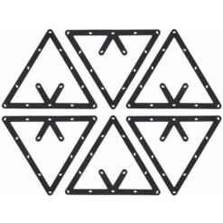 LITZEE Accessori Biliardo, 6 Pezzi Porta Biliardo Porta Biliardo Nero Porta Palline Triangolare Porta Palle Posizionamento Tavolo Da Biliardo -Armonia Casa 96300372 4