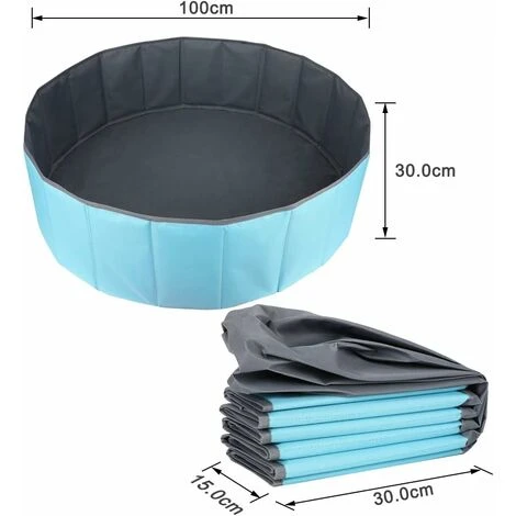 Piscina Di Palline LITZEE Piscina Rotonda Pieghevole Piscina Di Palline Blu 1 Metro 2 Piscina Di Palline LITZEE Piscina Rotonda Pieghevole Piscina Di Palline Blu 1 Metro - immagine 2