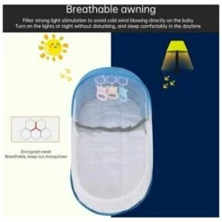 Lettino Da Viaggio Per Bambini Con Baldacchino In Zanzariera, Lettino Pieghevole Per Culla Con Zanzariera Lettino Da Viaggio Bionico Cotone Traspirante Nido Coccolone Repellente Per Zanzare Culla Port 9 Lettino Da Viaggio Per Bambini Con Baldacchino In Zanzariera, Lettino Pieghevole Per Culla Con Zanzariera Lettino Da Viaggio Bionico Cotone Traspirante Nido Coccolone Repellente Per Zanzare Culla Port -Armonia Casa 96332461 5