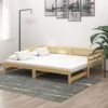 Nova Divano Letto Design Semplice Con Piano Estraibile 90x200cm Vari Colori Colore : Marrone