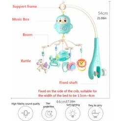 Culla Mobile Letto Campana Giocattolo Con Musica-ROSSO -Armonia Casa 98709744 4