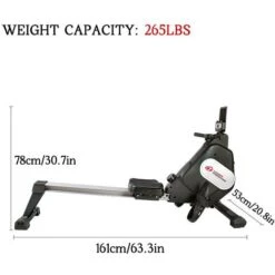 Appartamento Vogatore - Vogatore Magnetico Con Consolle LCD E Resistenza 16 Livelli Nero -Armonia Casa 98925604 4