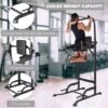 Barra Di Traino - Codice Fitness Familiare - Sedia Romana - Torre Elettrica - Pull-up Regolabile - Stazione Multifunzione Nero