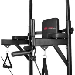 Barra Di Traino - Codice Fitness Familiare - Sedia Romana - Torre Elettrica - Pull-up Regolabile - Stazione Multifunzione Nero -Armonia Casa 98925614 3