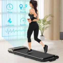 Bigzzia 2 In 1 Tapis Roulant Elettrico Pieghevole,Walking Pad 10 Km/h,Tappeto Corsa Extra Large 42CM,con Telecomando E Display LCD,Telaio Rinforzato And 220LB Max Weight For Home Office Exercise Grigi 7 Bigzzia 2 In 1 Tapis Roulant Elettrico Pieghevole,Walking Pad 10 Km/h,Tappeto Corsa Extra Large 42CM,con Telecomando E Display LCD,Telaio Rinforzato And 220LB Max Weight For Home Office Exercise Grigi -Armonia Casa 98925627 3