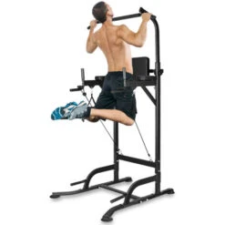 Barra Di Traino Regolabile Pullup - Bigzza - Stazione Di Sollevamento Pesi Push Up - Power Tower Family Barra Di Sollevamento Pesi, 150kg