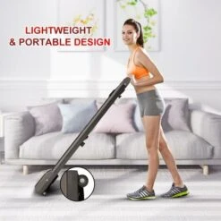 Tapis Roulant Portatile 1,5 Cavalli - 1-10 Km/h Velocità Regolabile - Grigio 6 Tapis Roulant Portatile 1,5 Cavalli - 1-10 Km/h Velocità Regolabile - Grigio -Armonia Casa 98925652 2