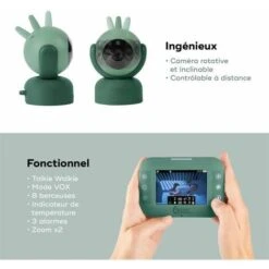 Babymoov Babyphone Video Yoo Master - Camera Motorizzata Con Vista A 360 ° - Tecnologia Del Sonno - Visione Notturna -Armonia Casa 99460051 4