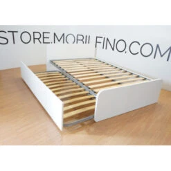 864R - Letto Cameretta 120x190 1piazza E Mezzo Con Secondo Letto Estraibile E Testate Personalizzabili.Reti Incluse - Zolfo -Armonia Casa 99586938 4