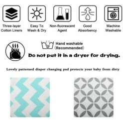 Fasciatoio Per Neonati, 2 Pezzi, Fasciatoio Portatile, Fasciatoio, Fasciatoio Per Neonati, Fasciatoio Per Neonati Impermeabile, Adatto Per Neonati, Casa, Viaggio -Armonia Casa 99784785 5