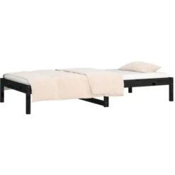Letto Singolo Moderno Struttura Letto Dormeuse Nera 90x200 Cm In Legno Massello Di Pino ITD38493 9 Letto Singolo Moderno Struttura Letto Dormeuse Nera 90x200 Cm In Legno Massello Di Pino ITD38493 -Armonia Casa 99873193 5