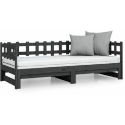 Letto Matrimoniale Moderno Struttura Letto Dormeuse Estraibile Grigia 2x(80x200) Cm Legno Massello Di Pino ITD70352 8 Letto Matrimoniale Moderno Struttura Letto Dormeuse Estraibile Grigia 2x(80x200) Cm Legno Massello Di Pino ITD70352 -Armonia Casa 99881831 4