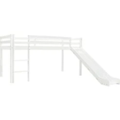 Letto Matrimoniale Moderno Letto A Castello Struttura Letto Per Bambini Scivolo E Scala In Pino 97x208cm ITD69988