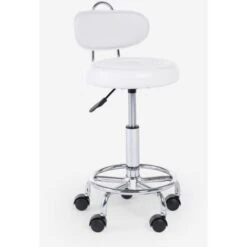 Sgabello Estetista Regolabile Ergonomico Ufficio Studio Medico Kurili Colore: Bianco 7 Sgabello Estetista Regolabile Ergonomico Ufficio Studio Medico Kurili Colore: Bianco -Armonia Casa 99956229 3