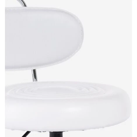 Sgabello Estetista Regolabile Ergonomico Ufficio Studio Medico Kurili Colore: Bianco 5 Sgabello Estetista Regolabile Ergonomico Ufficio Studio Medico Kurili Colore: Bianco - immagine 5